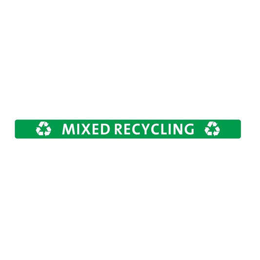 Jantex Slim Bin Lid Mixed Recycling Label fx197