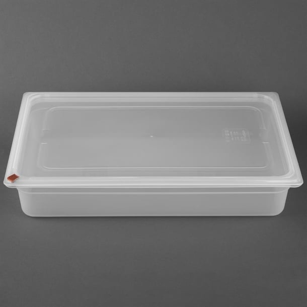 Hygiplas Click Polypropylene 1/1 Gastronorm Tray 100mm (2 Pack) fz086