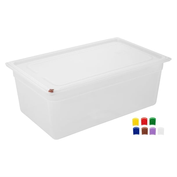 Hygiplas Click Polypropylene 1/1 Gastronorm Tray 200mm (2 Pack) fz088