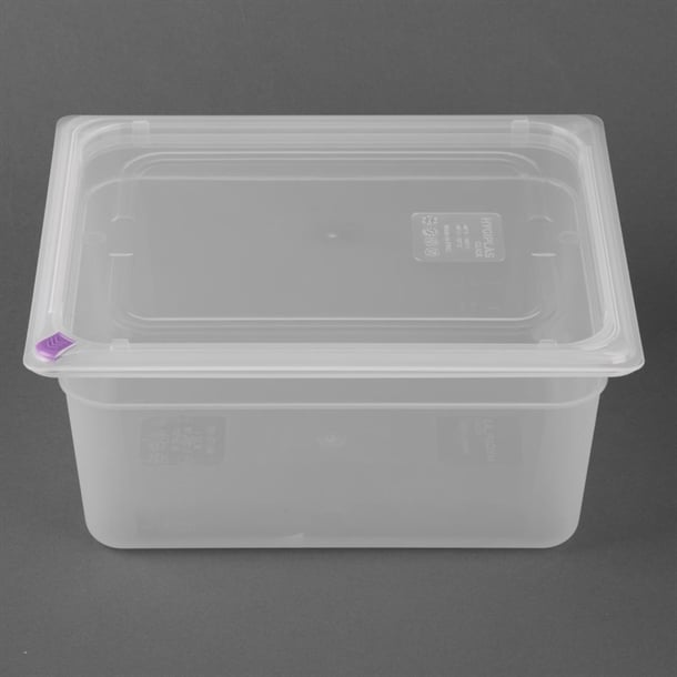 Hygiplas Click Polypropylene 1/2 Gastronorm Tray 150mm (4 Pack) fz090