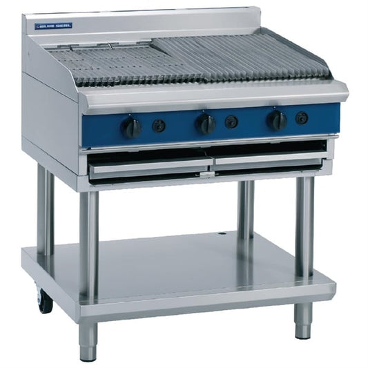 Blue Seal Natural Gas Chargrill with Leg Stand G596-LS-NAT g034-n
