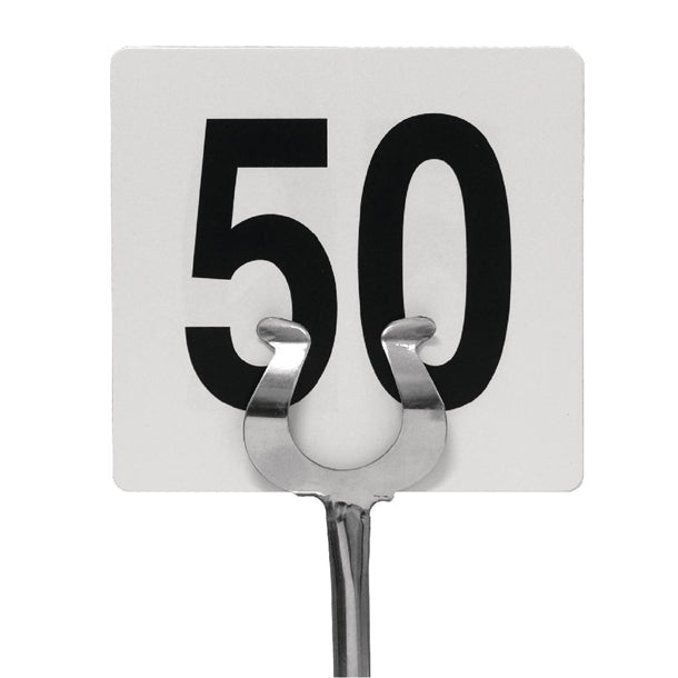 Olympia Plastic Table Number Inserts 1-50 gb629