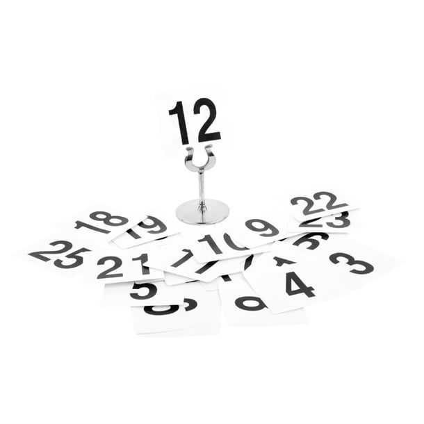 Olympia Plastic Table Numbers Inserts 1-25 gc086