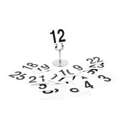 Olympia Plastic Table Numbers Inserts 1-25 gc086