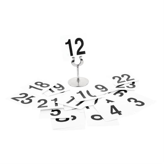 Olympia Plastic Table Numbers Inserts 1-25 gc086