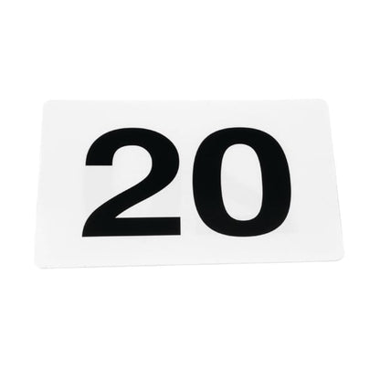 Olympia Plastic Table Numbers Inserts 1-25 gc086