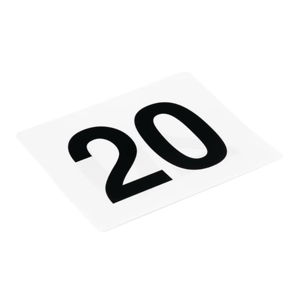 Olympia Plastic Table Numbers Inserts 1-25 gc086