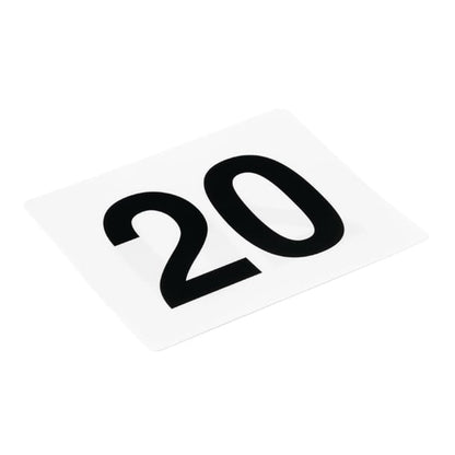 Olympia Plastic Table Numbers Inserts 1-25 gc086
