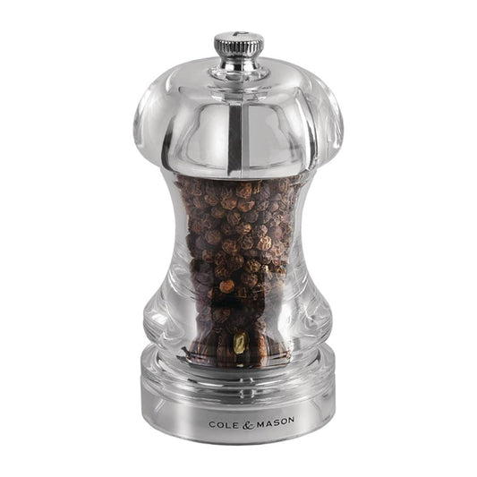 Cole & Mason Acrylic Pepper Mill Capstan 4.5in gc542