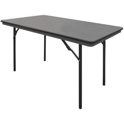 Bolero ABS Rectangular Folding Table Grey 4ft (Single) gc594