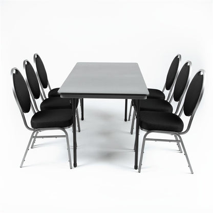 Bolero ABS Rectangular Folding Table Grey 5ft gc595
