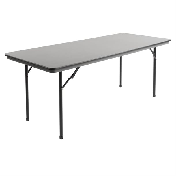 Bolero ABS Rectangular Folding Table Grey 6ft (Single) gc596
