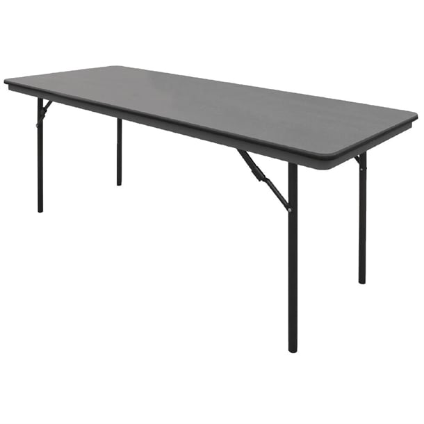 Bolero ABS Rectangular Folding Table Grey 6ft (Single) gc596