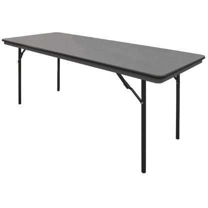 Bolero ABS Rectangular Folding Table Grey 6ft (Single) gc596