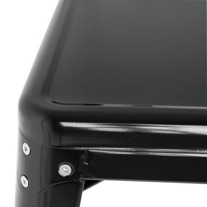 Bolero Bistro Steel Square Table Black 668mm (Single) gc867