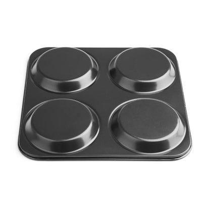 Vogue Carbon Steel Non-Stick Yorkshire Pudding Tray 4 Cup gd012