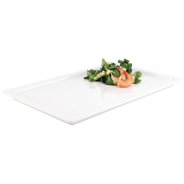 APS Apart Melamine Rectangular Gastronorm Buffet Tray White p_gd101