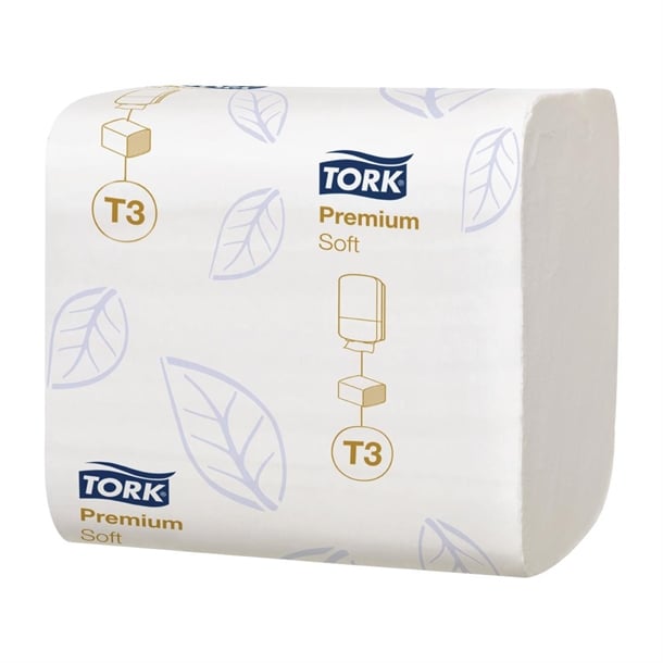 Tork Soft Folded Toilet Paper White T3 (30 Pack) gd307
