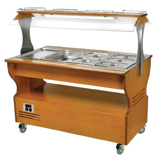 Roller Grill Chilled Salad Bar Light Wood SB40F gd373
