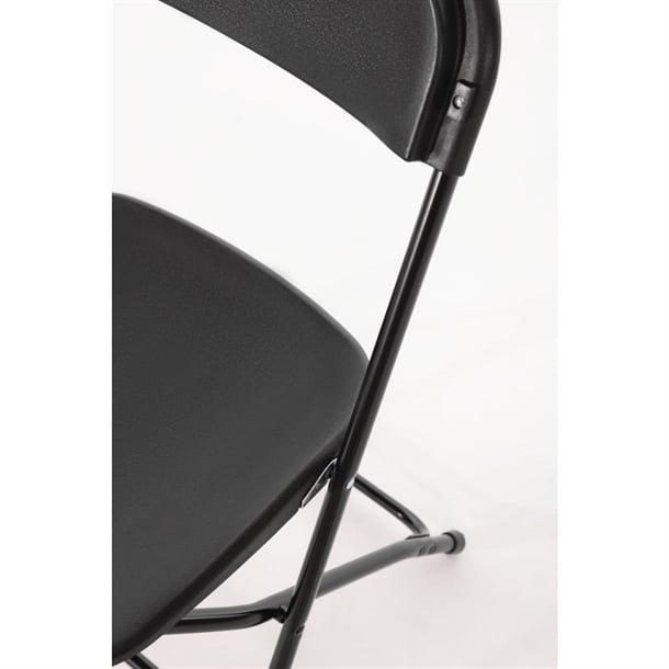 Bolero Polypropylene Folding Chairs Black (10 Pack) gd386