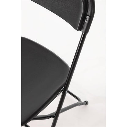 Bolero Polypropylene Folding Chairs Black (10 Pack) gd386