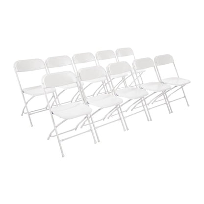 Bolero PP Folding Chairs White (10 Pack) gd387
