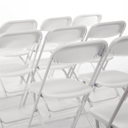 Bolero PP Folding Chairs White (10 Pack) gd387