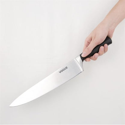 Vogue Soft Grip Chef Knife Black 25.5cm gd752