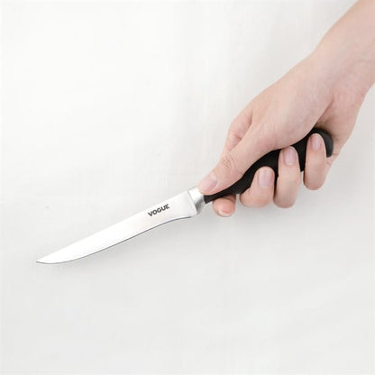Vogue Soft Grip Boning Knife Black 12.8cm gd754