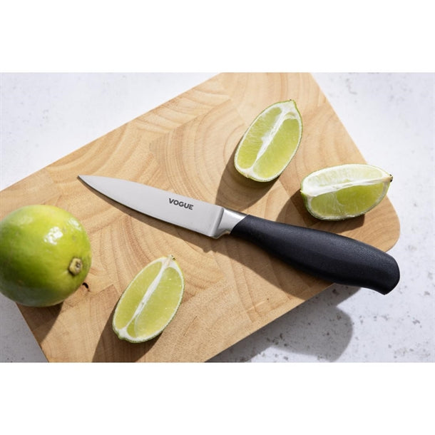 Vogue Soft Grip Paring Knife Black 8.5cm gd756