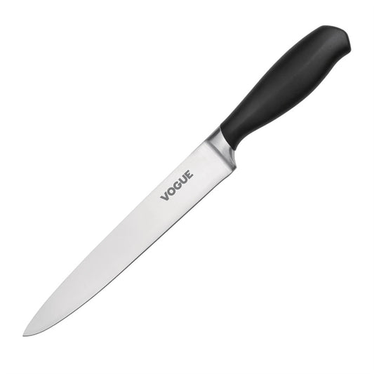 Vogue Soft Grip Carving Knife Black 19.5cm gd758