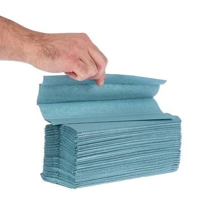 Jantex C Fold Paper Hand Towels Blue 1-ply 2880 sheets gd832