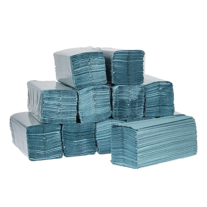 Jantex C Fold Paper Hand Towels Blue 1-ply 2880 sheets gd832