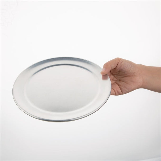 Vogue Aluminium Pizza Tray Wide Rim 8" ge196