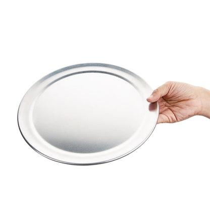 Vogue Aluminium Pizza Tray Wide Rim 10" ge197