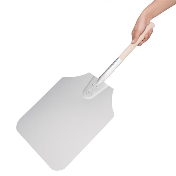 Vogue Wood Handle Aluminium Pizza Peel 31x36cm ge208