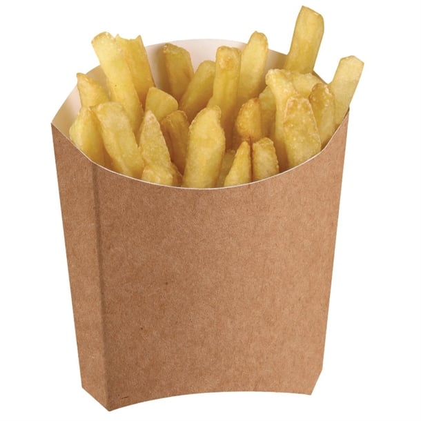 Colpac Compostable Kraft Chip Cartons Medium (1000 Pack) ge800