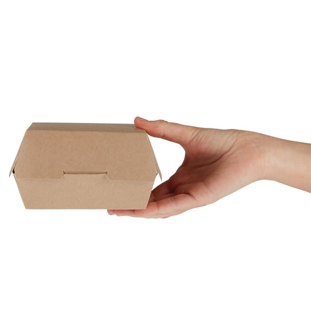 Colpac Compostable Kraft Burger Boxes (250 Pack) p_ge802