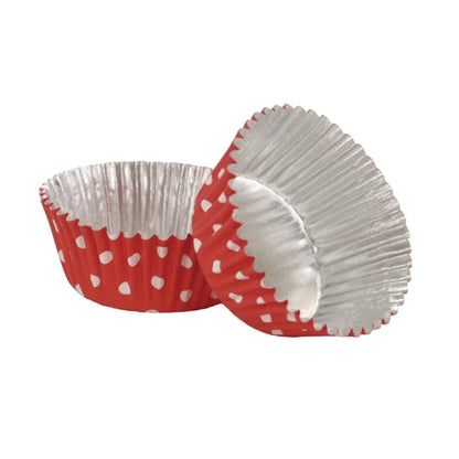 PME Cupcake Foil Lined Baking Cases Polka Dot (30 Pack) ge849