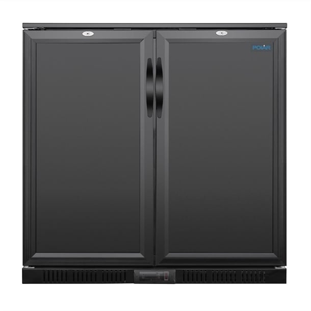 Polar G-series 850mm Double Door Back Bar Cooler Solid Door 198 Ltr ge998
