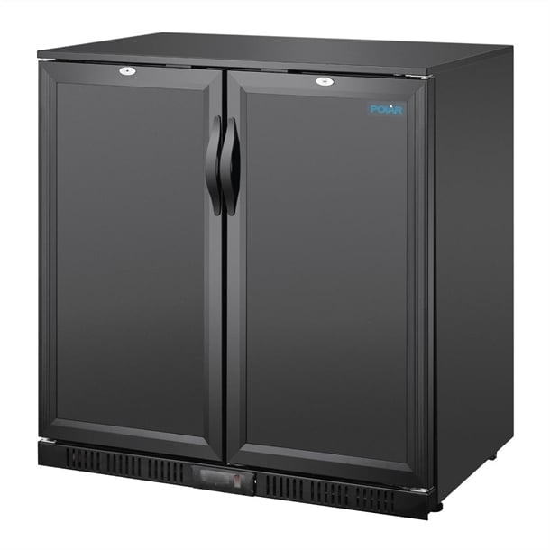 Polar G-series 850mm Double Door Back Bar Cooler Solid Door 198 Ltr ge998