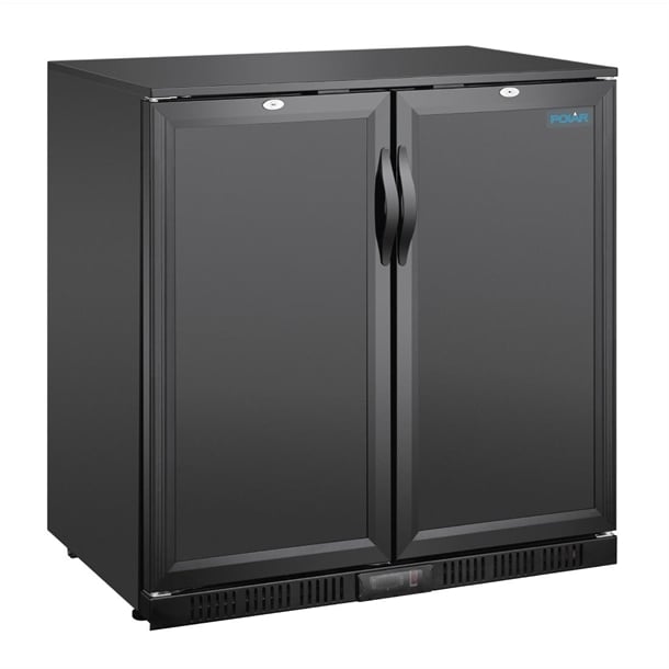 Polar G-series 850mm Double Door Back Bar Cooler Solid Door 198 Ltr ge998