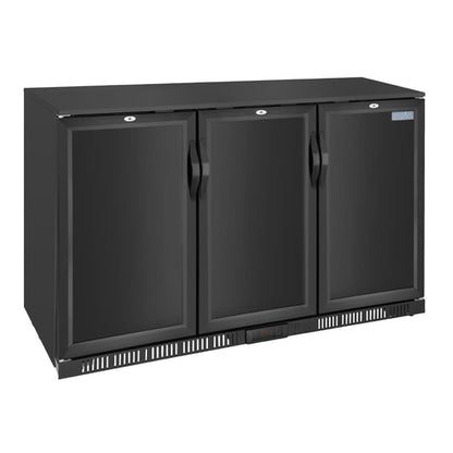 Polar G-series 850mm Triple Door Back Bar Cooler Solid Door 320 Ltr ge999