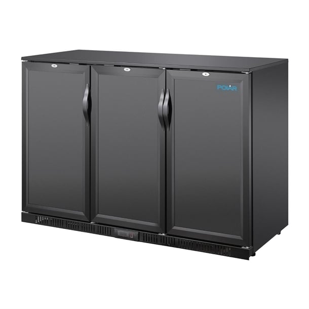 Polar G-series 850mm Triple Door Back Bar Cooler Solid Door 320 Ltr ge999