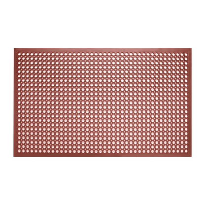 Jantex Rubber Grease Resistant Anti Fatigue Mat Red 1500 x 900mm gf017
