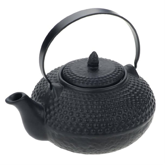 Oriental Hobnail Teapot Black 850ml gf189