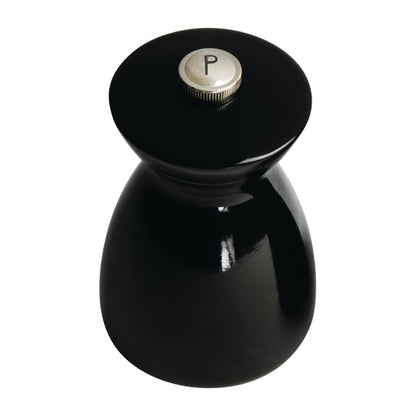 Olympia Salt and Pepper Mill Set Black and Chrome gf258