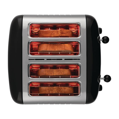 Dualit 4 Slice Lite Toaster Black 46205 gf336