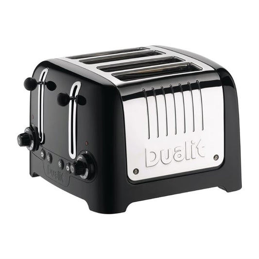 Dualit 4 Slice Lite Toaster Black 46205 gf336