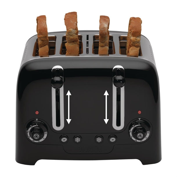 Dualit 4 Slice Lite Toaster Black 46205 gf336
